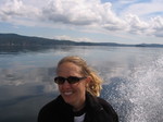 I know, it looks like I am driving the boat, huh?  But no...I only drive cars.