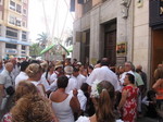 The coolest thing we saw in Malaga was this fiesta on the streets in the center of town.