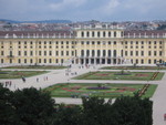 The Schonbrunn Palace from above--can you see the gardens in the grass?